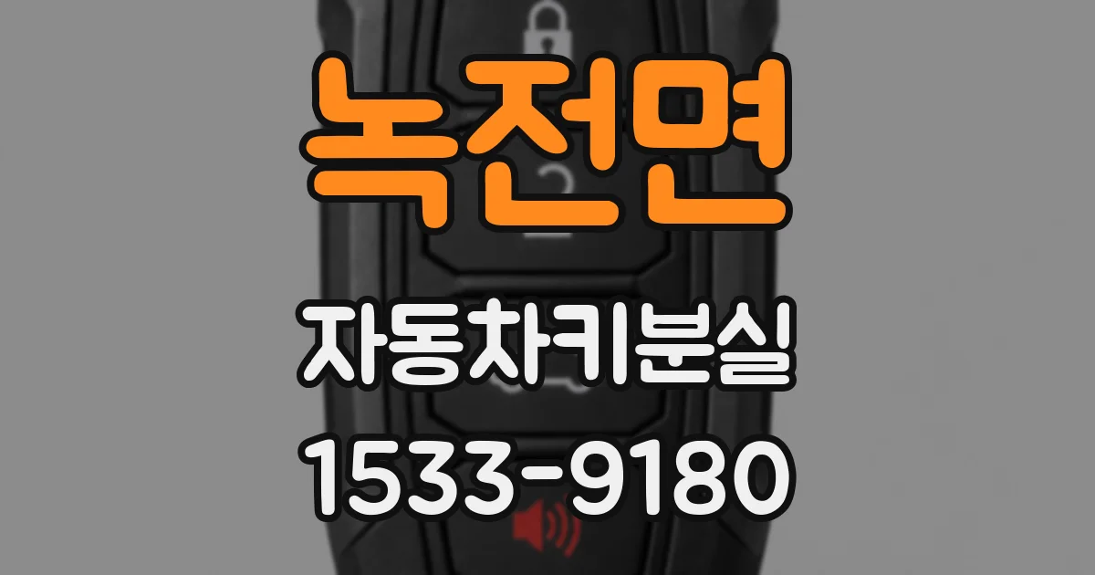 녹전면 자동차키분실