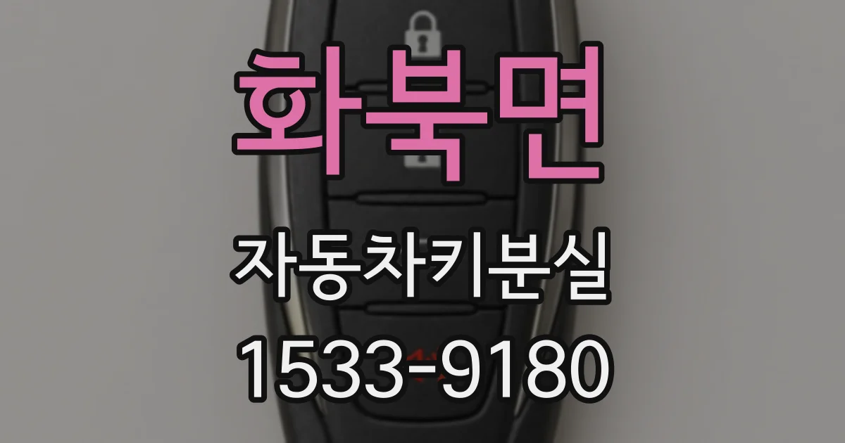 화북면 자동차키분실