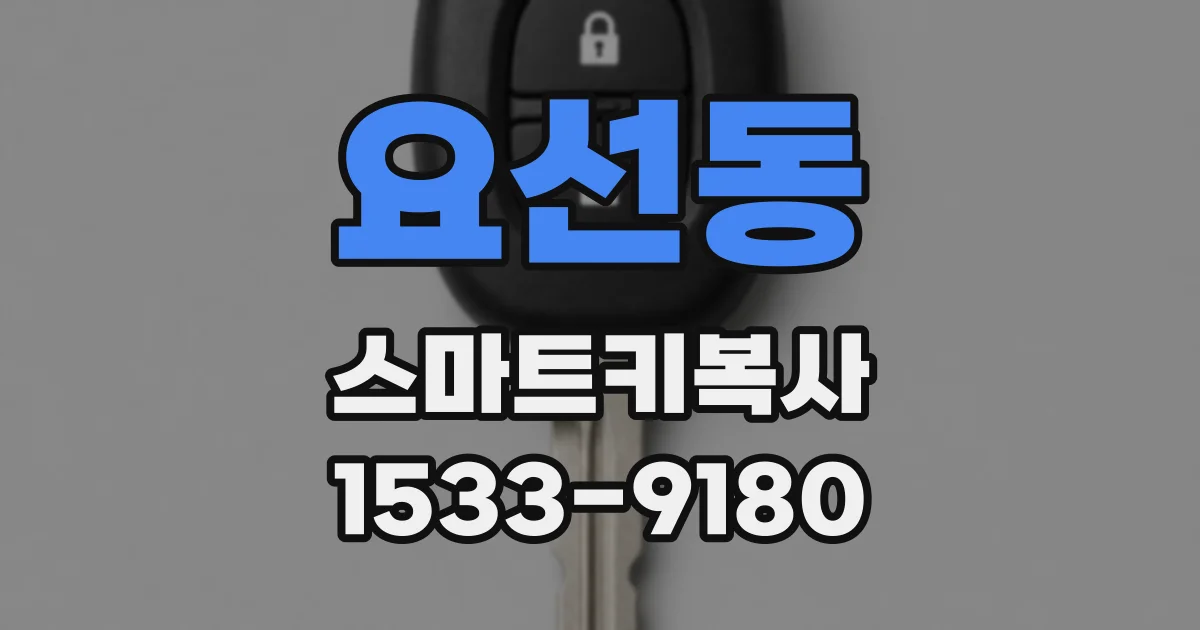 요선동 스마트키복사