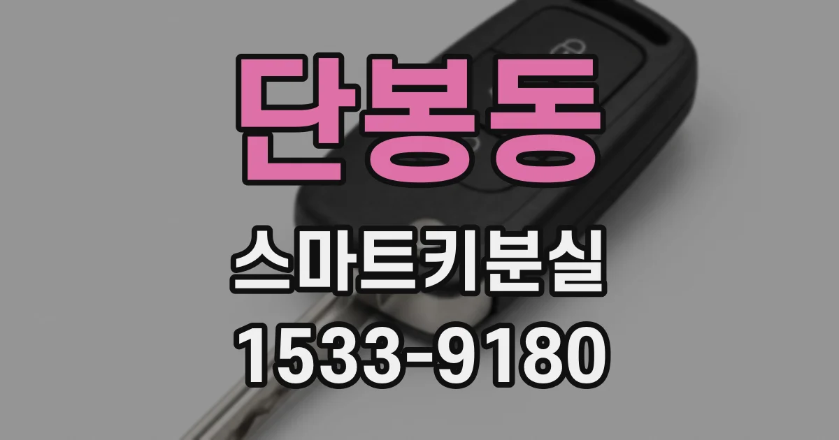 단봉동 스마트키분실