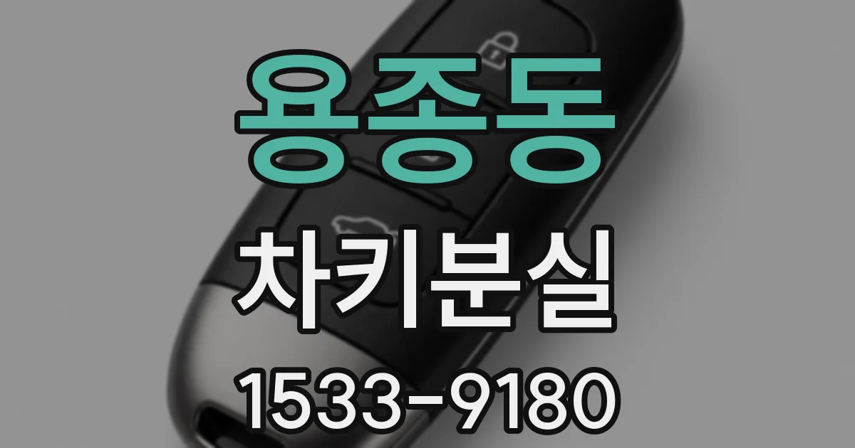 용종동 차키분실