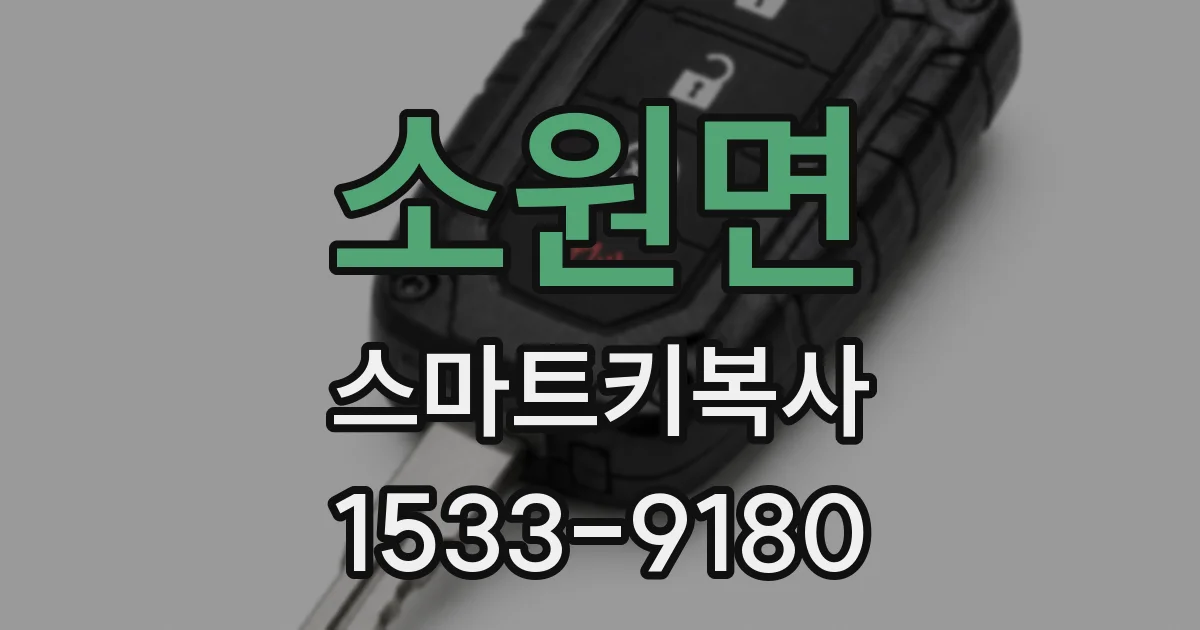 소원면 스마트키복사