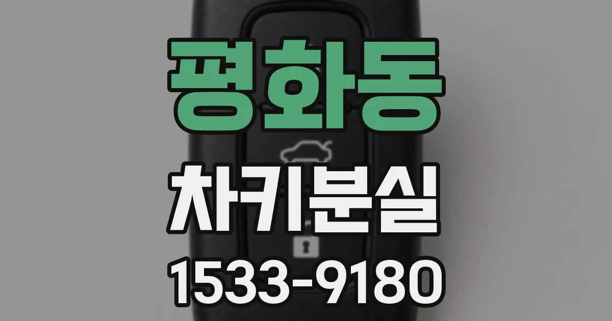 평화동 차키분실