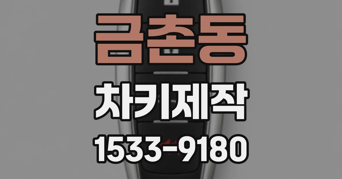 금촌동 차키제작