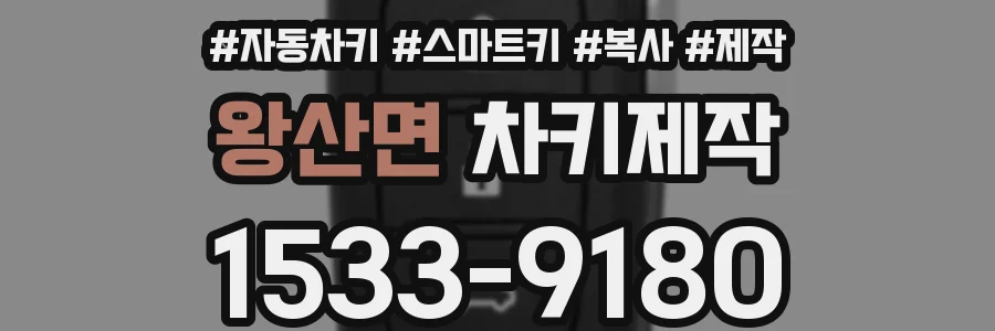 왕산면 차키제작