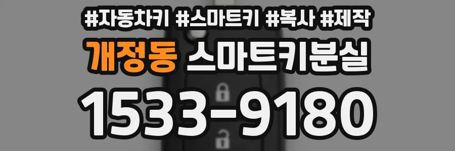 개정동 스마트키분실