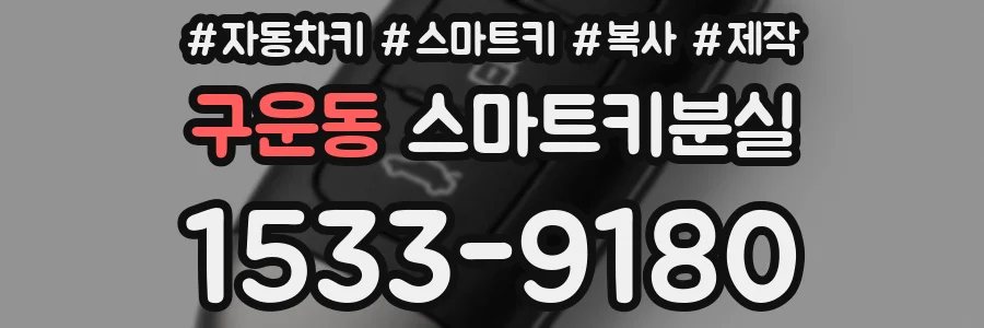구운동 스마트키분실