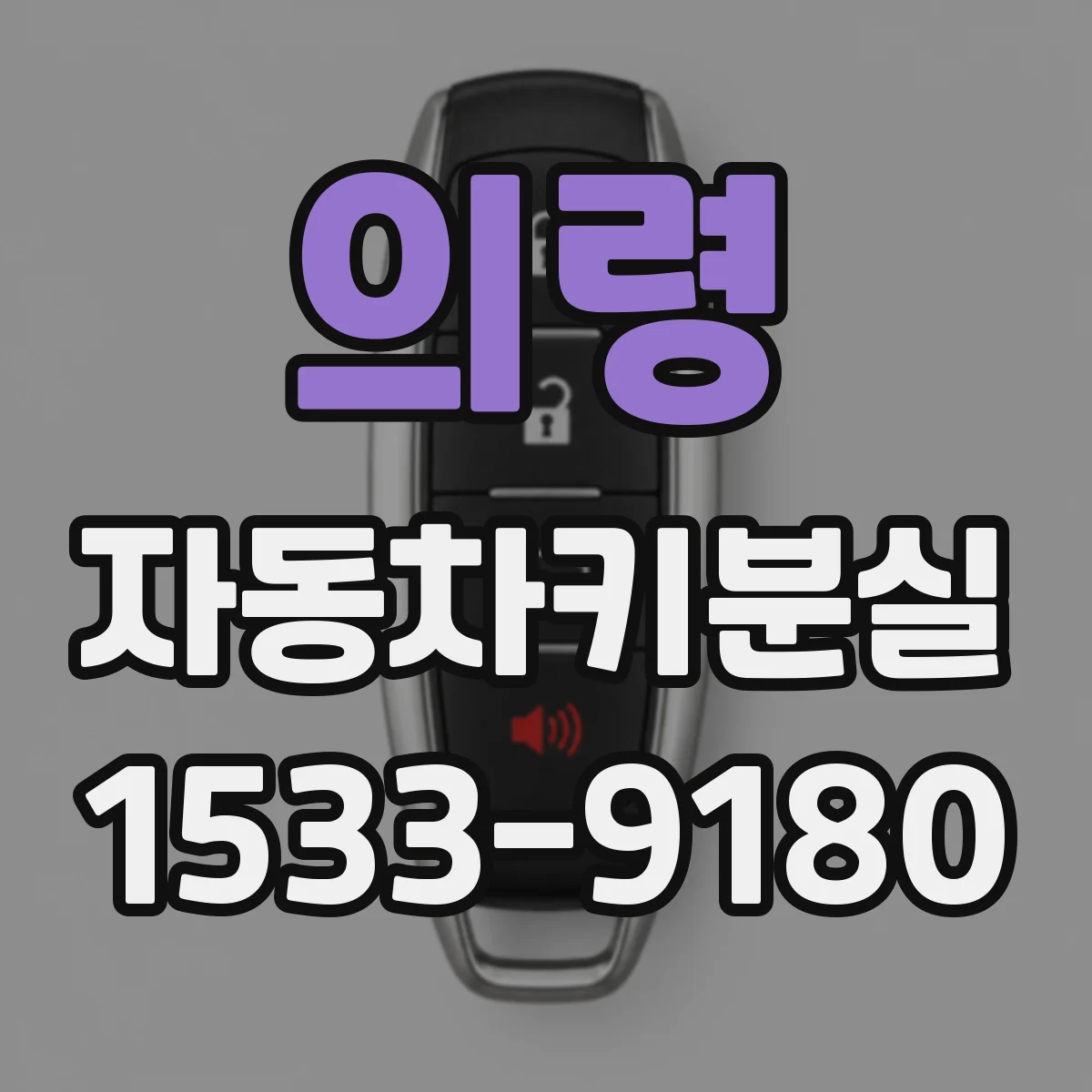 의령 자동차키분실