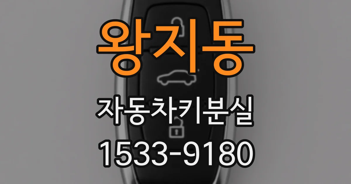 왕지동 자동차키분실