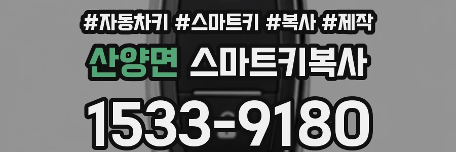 산양면 스마트키복사