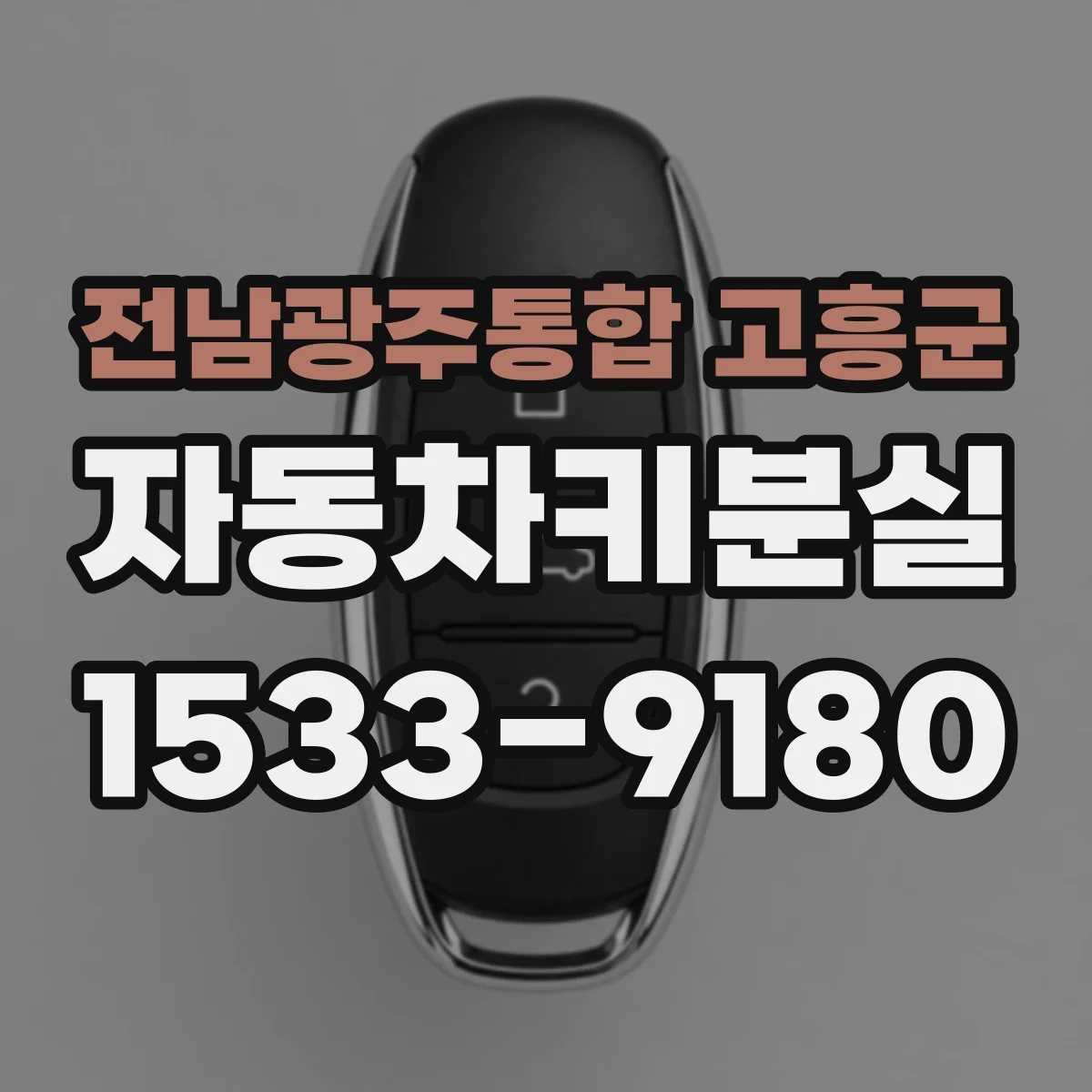 전남광주통합 고흥군 자동차키분실