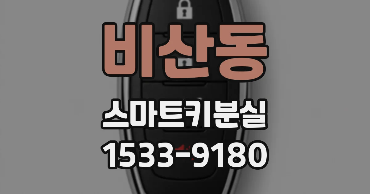 비산동 스마트키분실