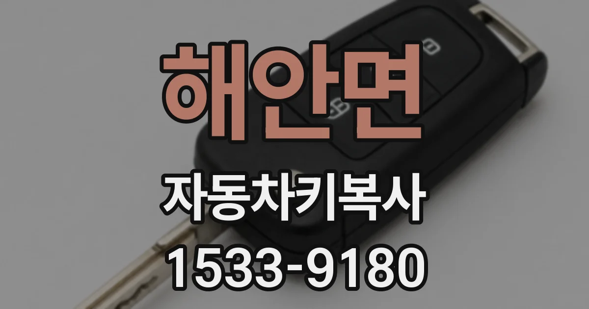 해안면 자동차키복사