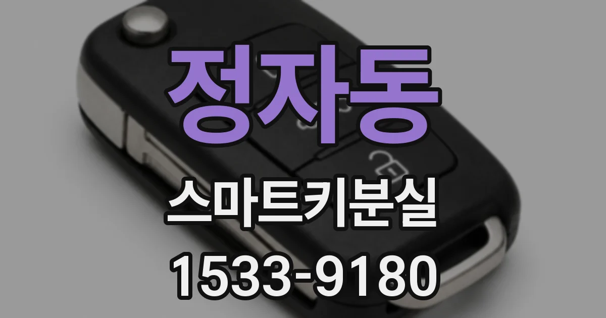 정자동 스마트키분실