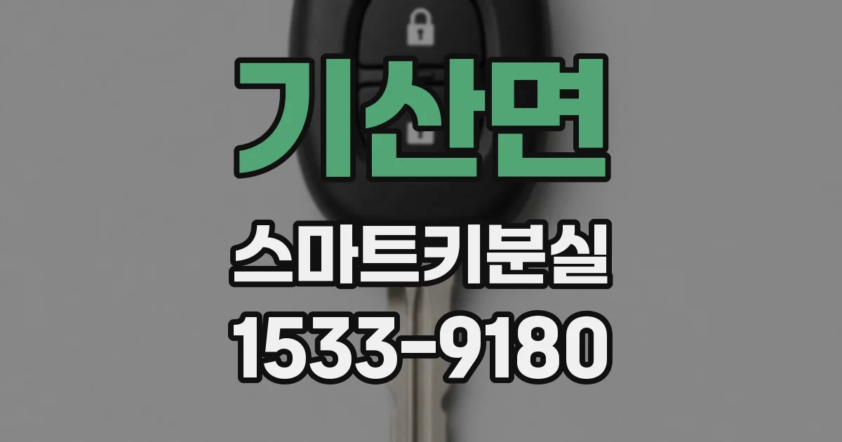 기산면 스마트키분실