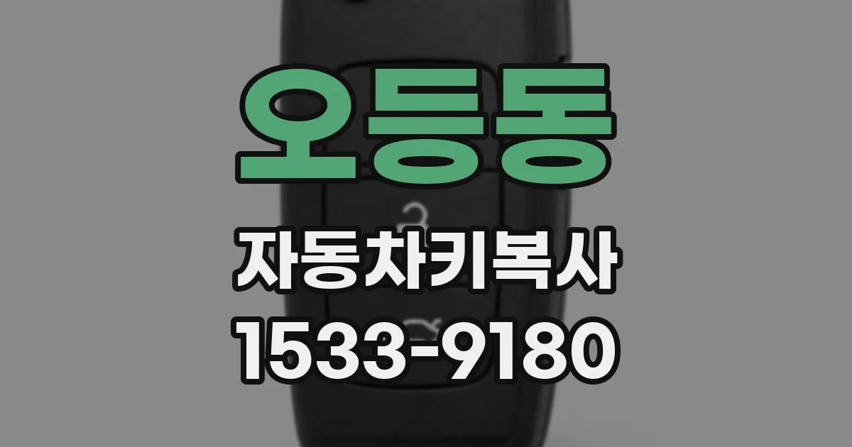 오등동 자동차키복사