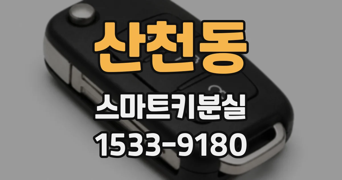 산천동 스마트키분실