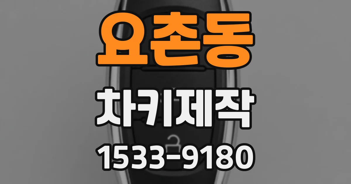 요촌동 차키제작