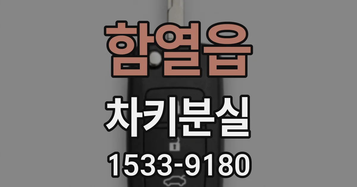 함열읍 차키분실