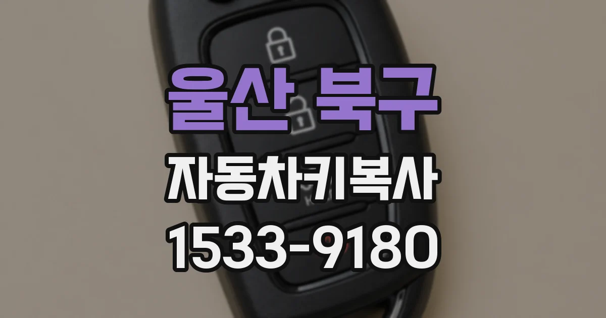 울산 북구 자동차키복사