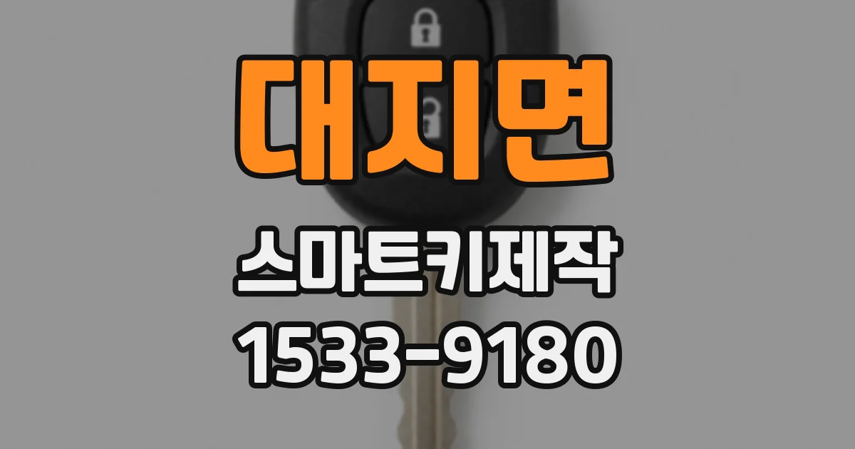대지면 스마트키제작