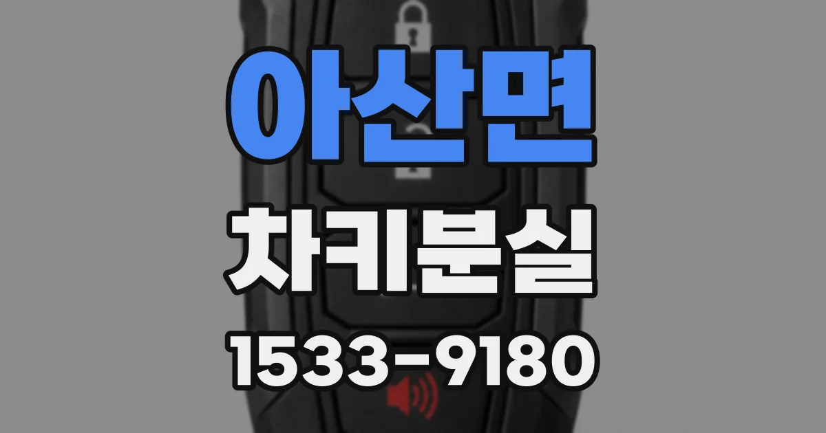 아산면 차키분실