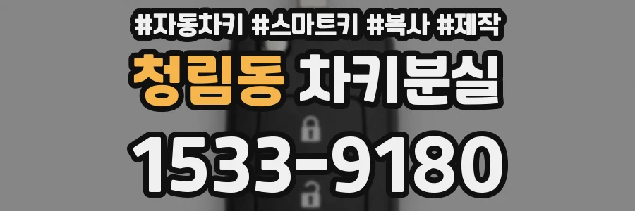 청림동 차키분실