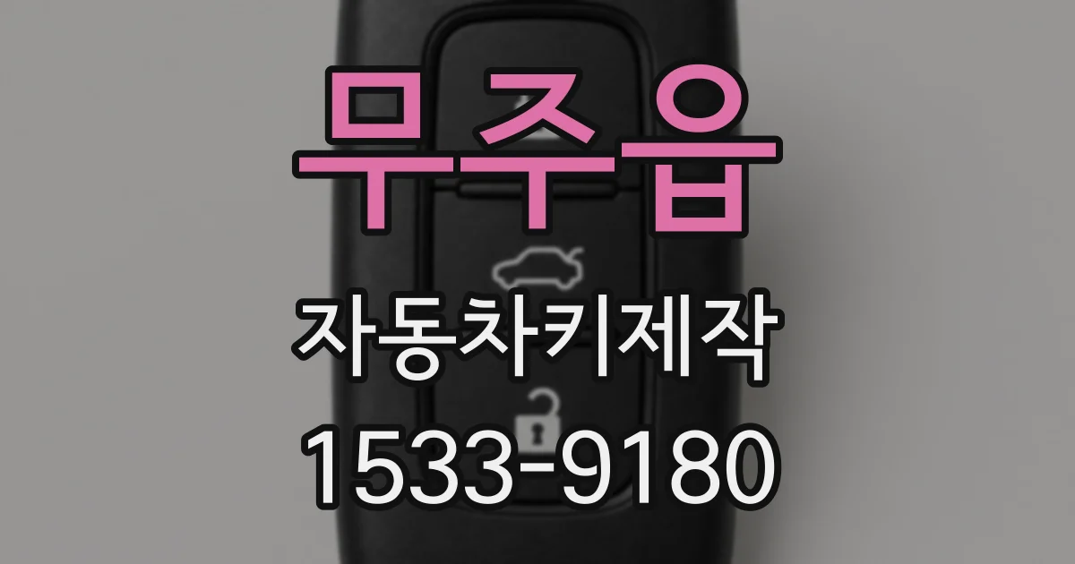 무주읍 자동차키제작