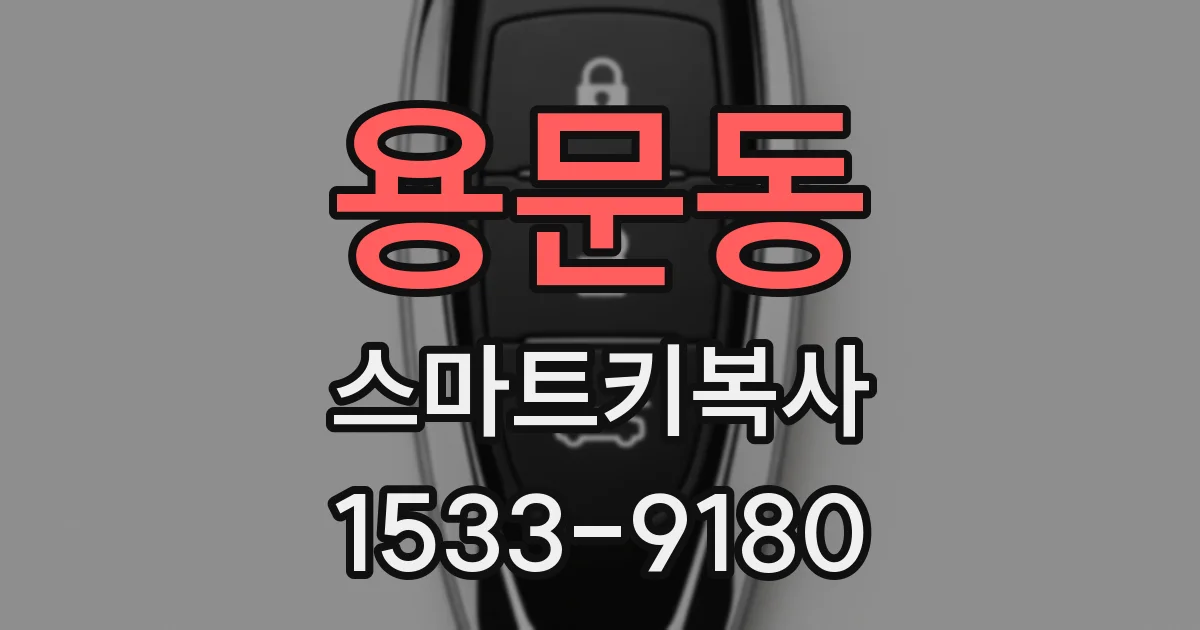 용문동 스마트키복사