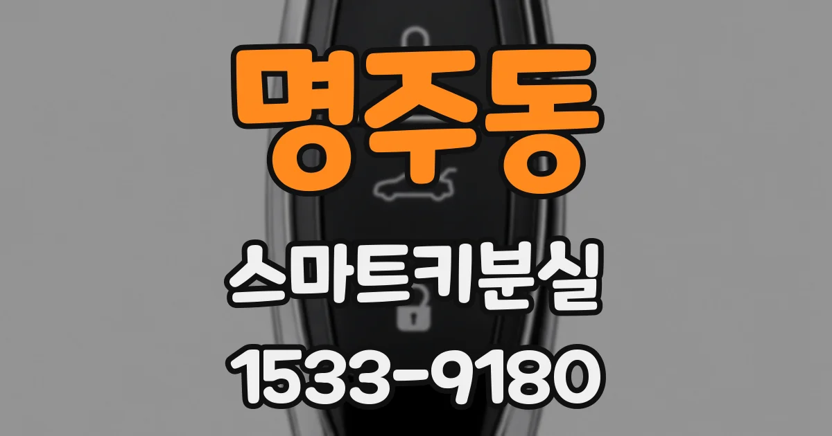 명주동 스마트키분실