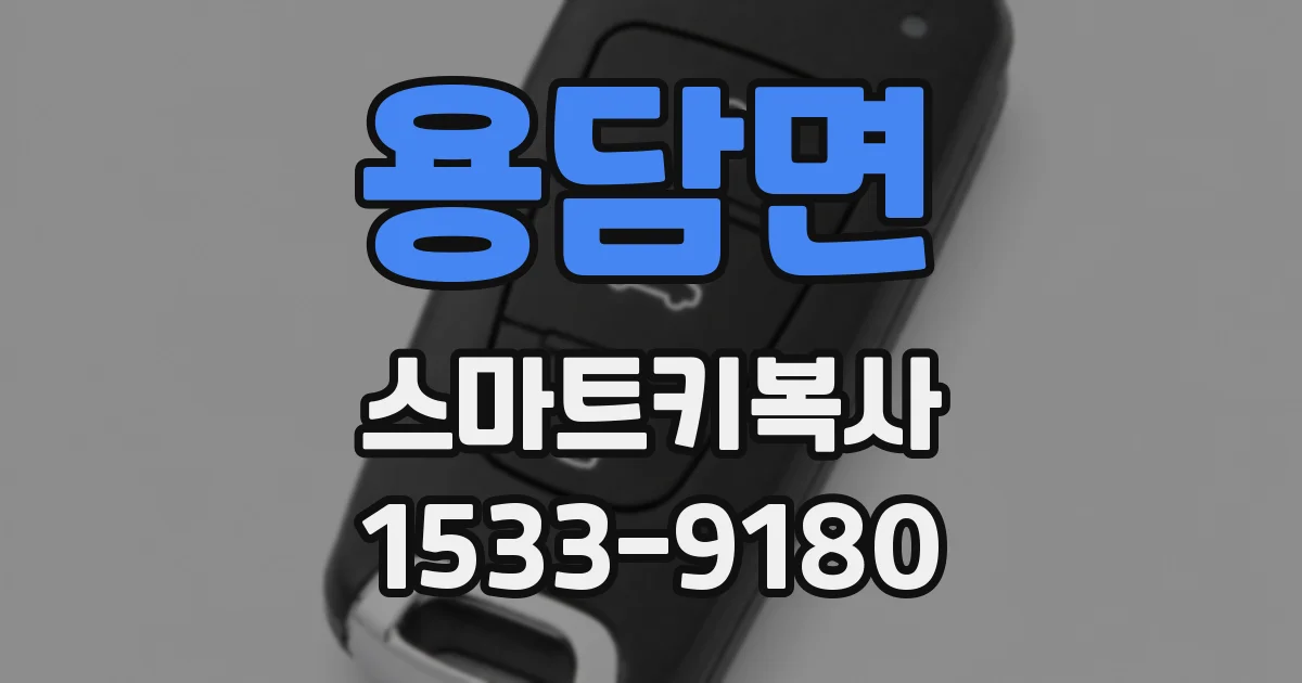 용담면 스마트키복사