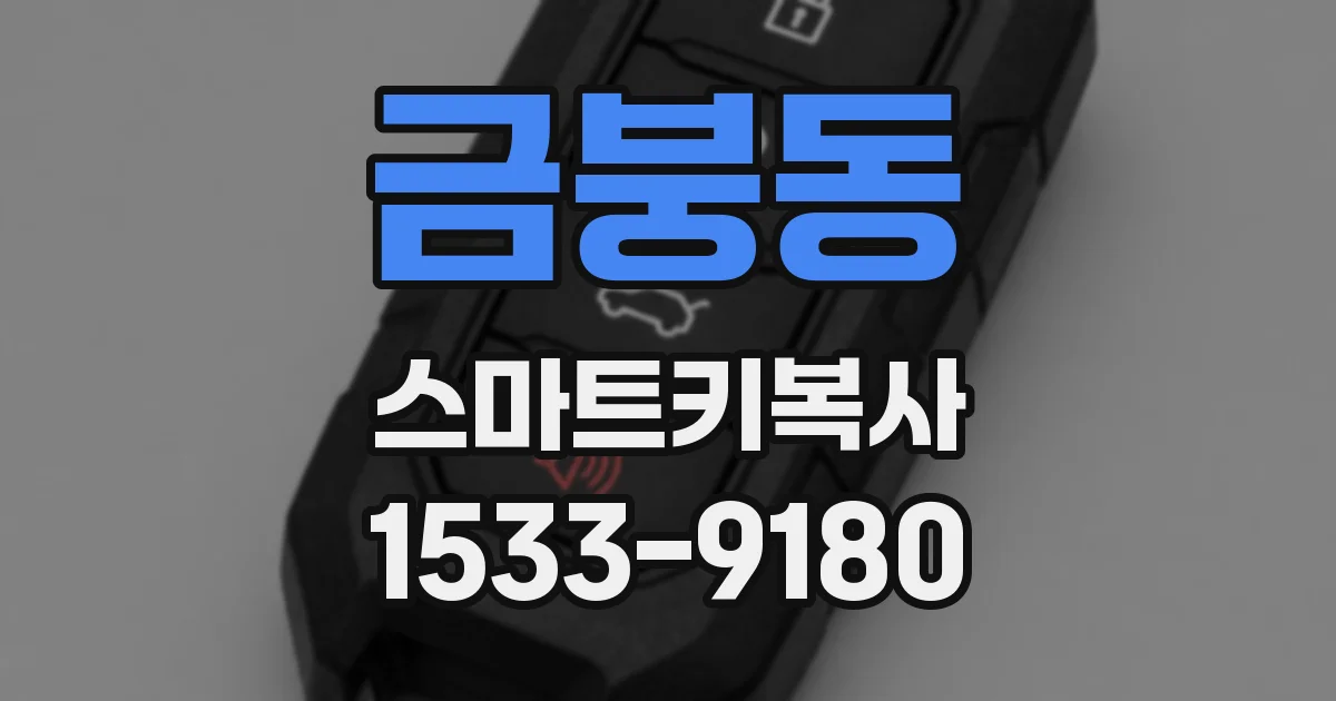 금붕동 스마트키복사