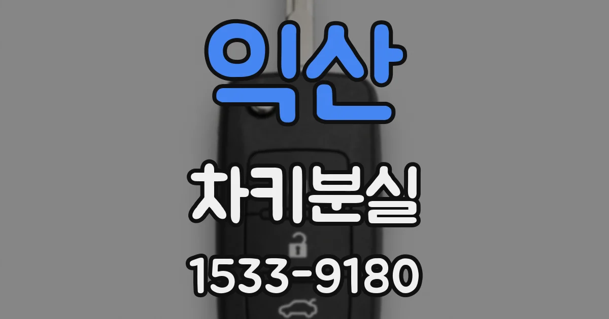 익산 차키분실