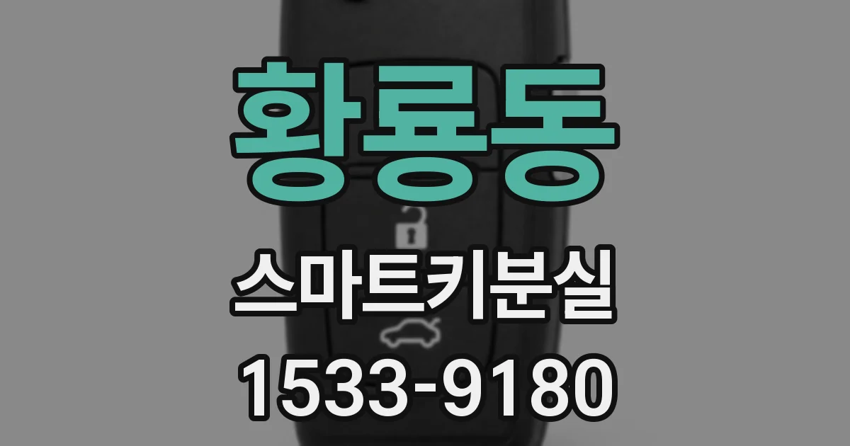 황룡동 스마트키분실