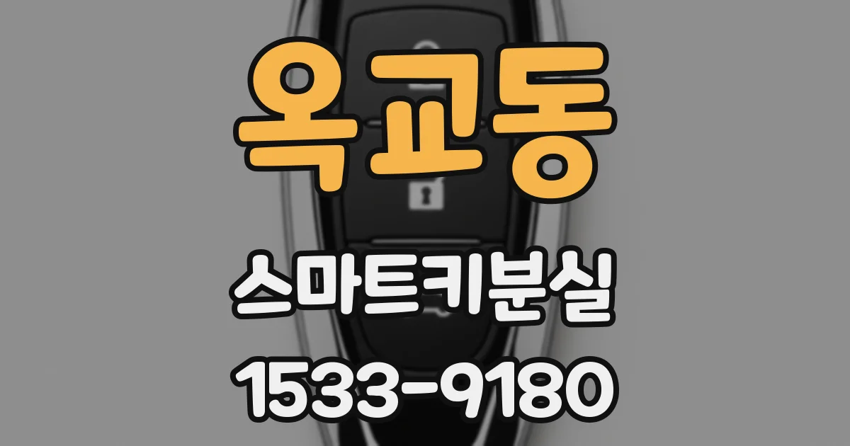 옥교동 스마트키분실