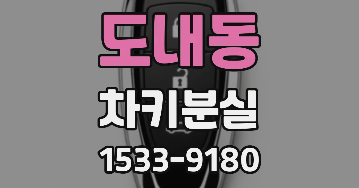 도내동 차키분실