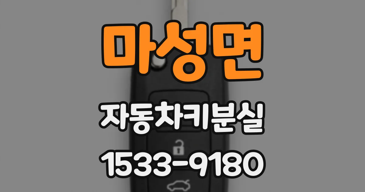 마성면 자동차키분실