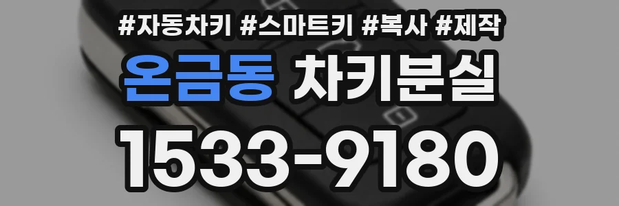온금동 차키분실