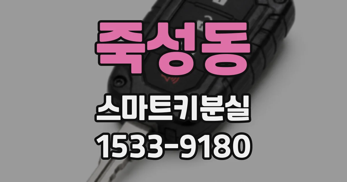 죽성동 스마트키분실