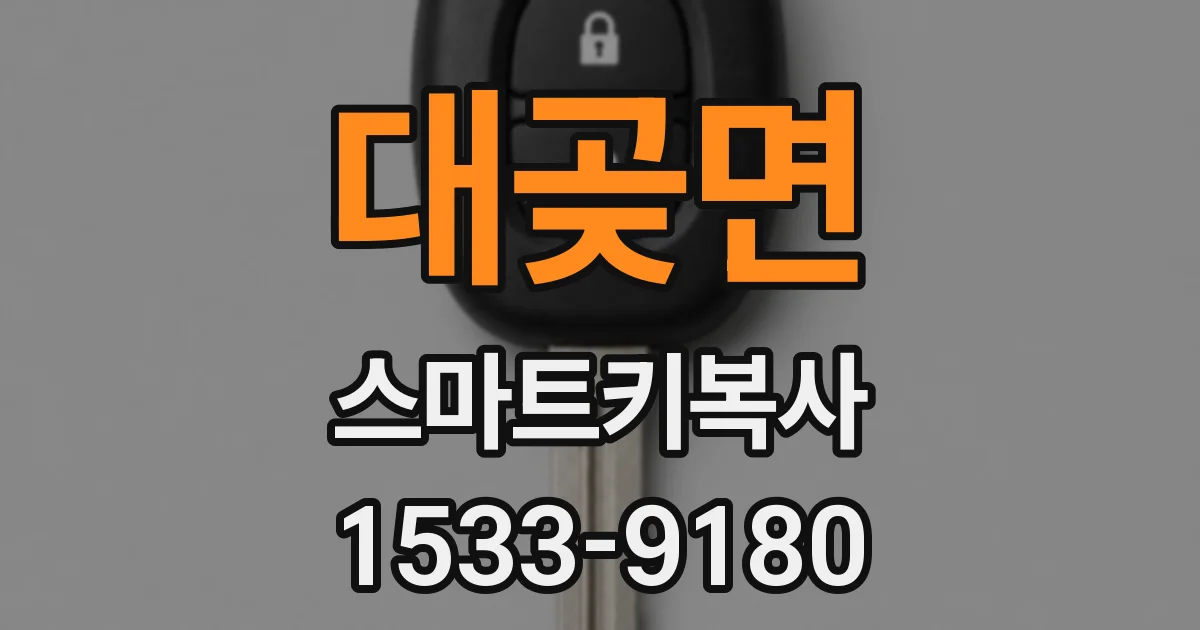 대곶면 스마트키복사