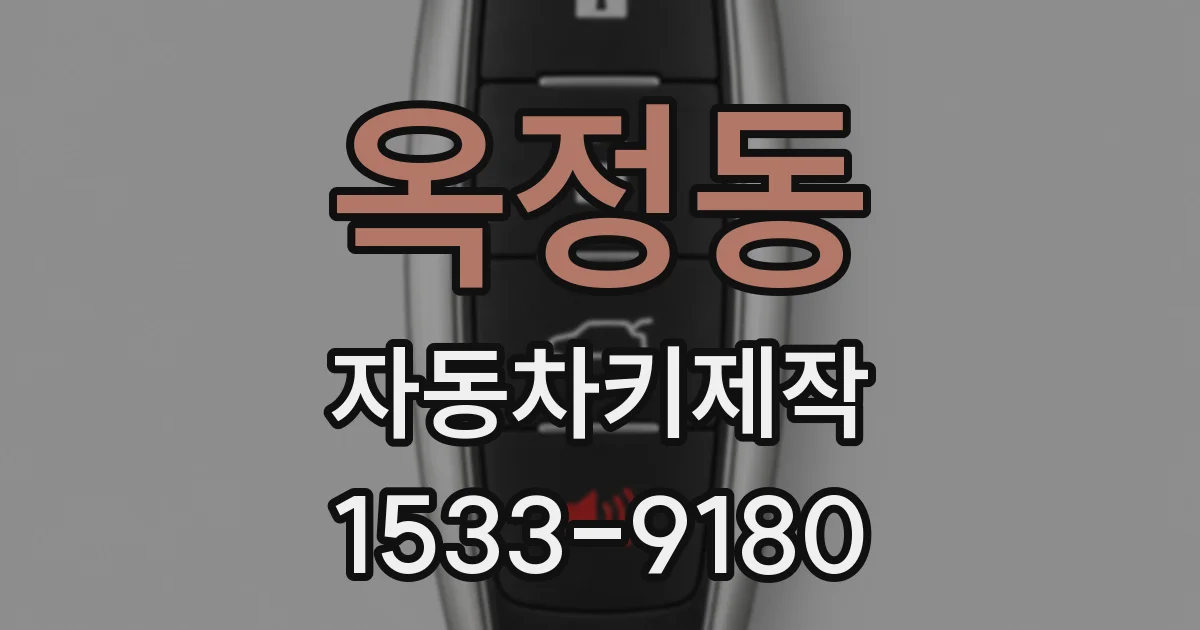 옥정동 자동차키제작
