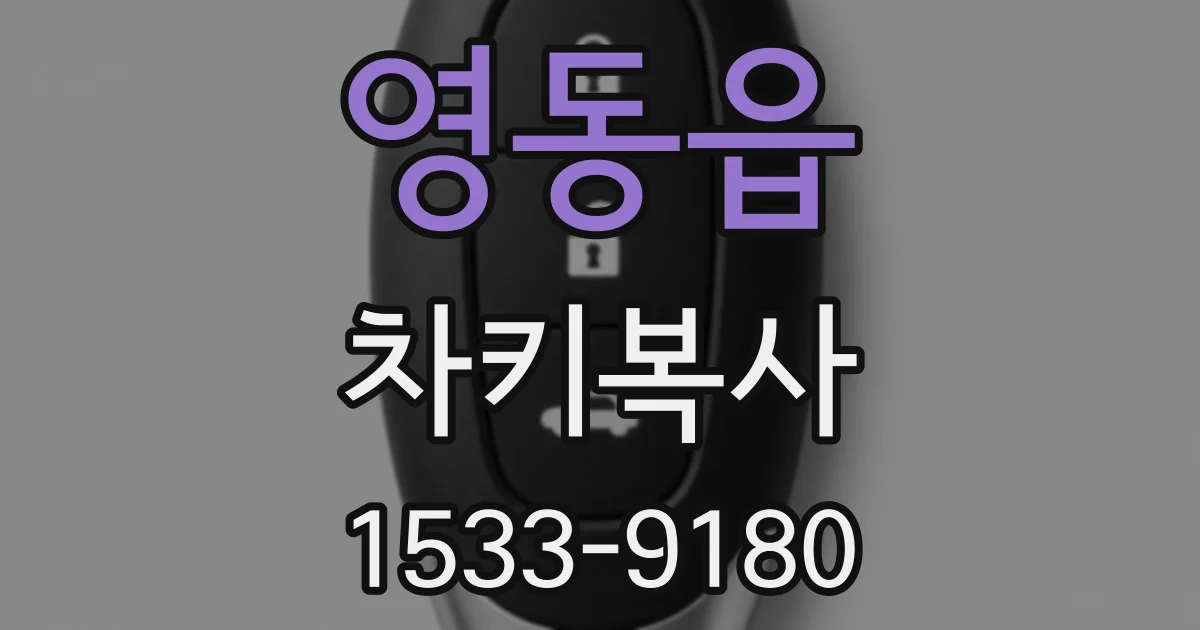 영동읍 차키복사