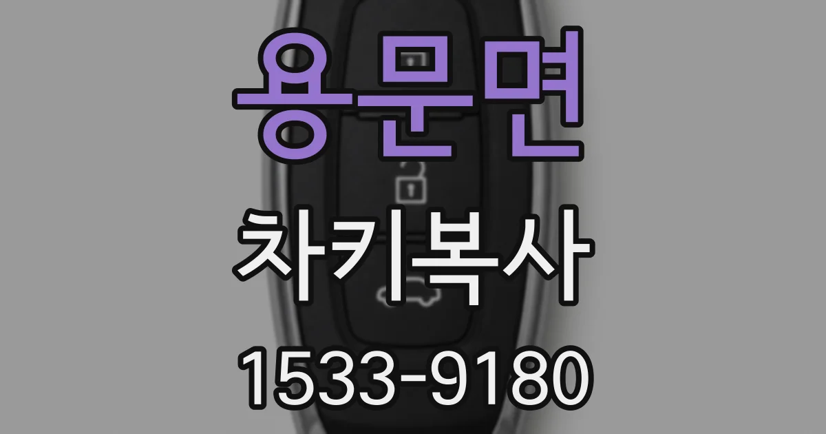 용문면 차키복사