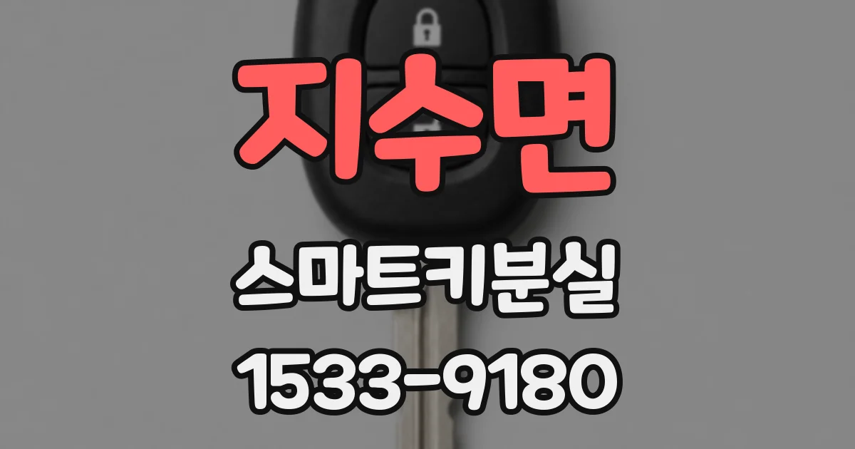 지수면 스마트키분실