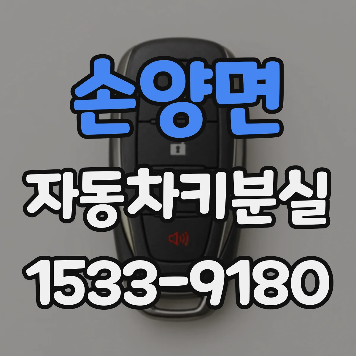 손양면 자동차키분실