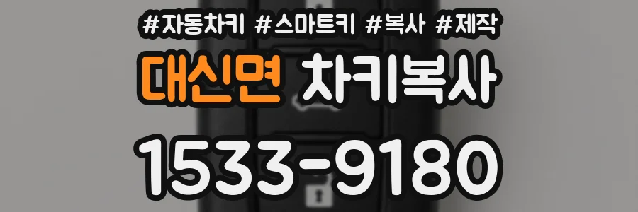 대신면 차키복사