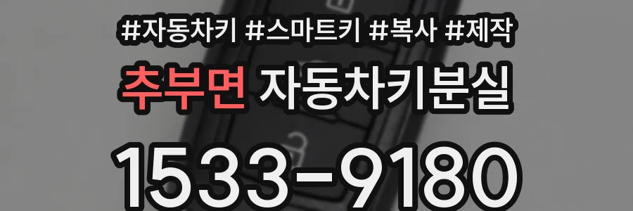 추부면 자동차키분실
