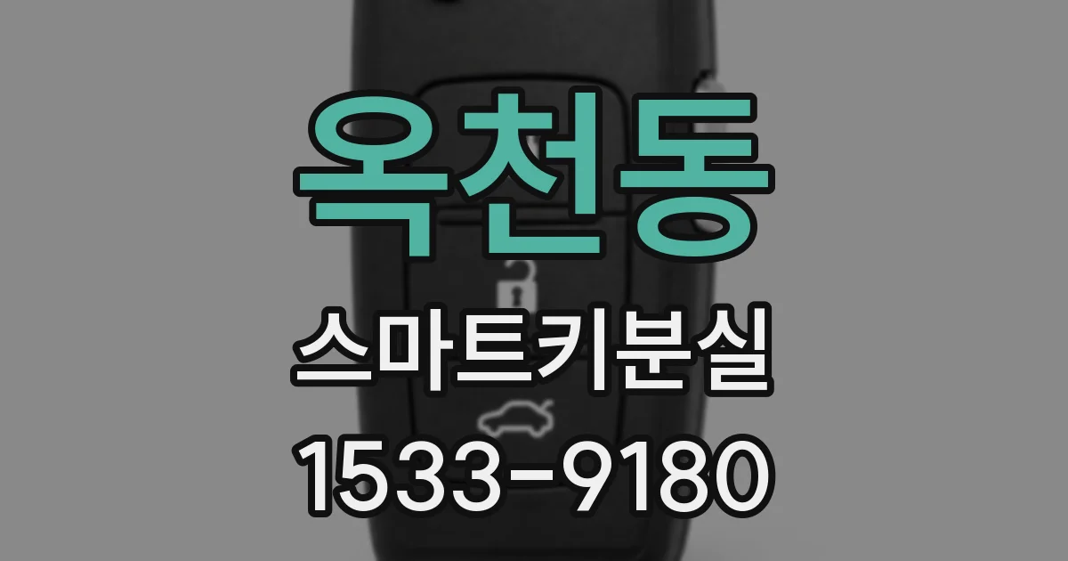 옥천동 스마트키분실