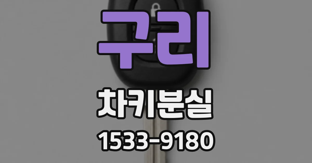 구리 차키분실