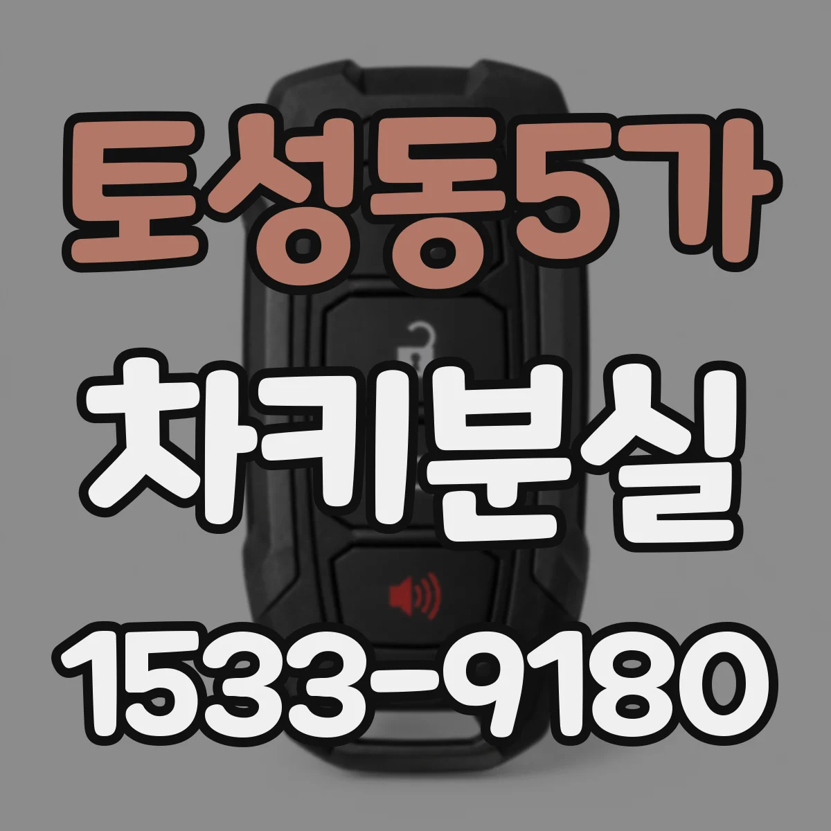 토성동5가 차키분실